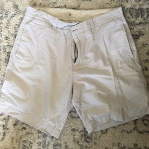 J-Crew white/light blue shorts
